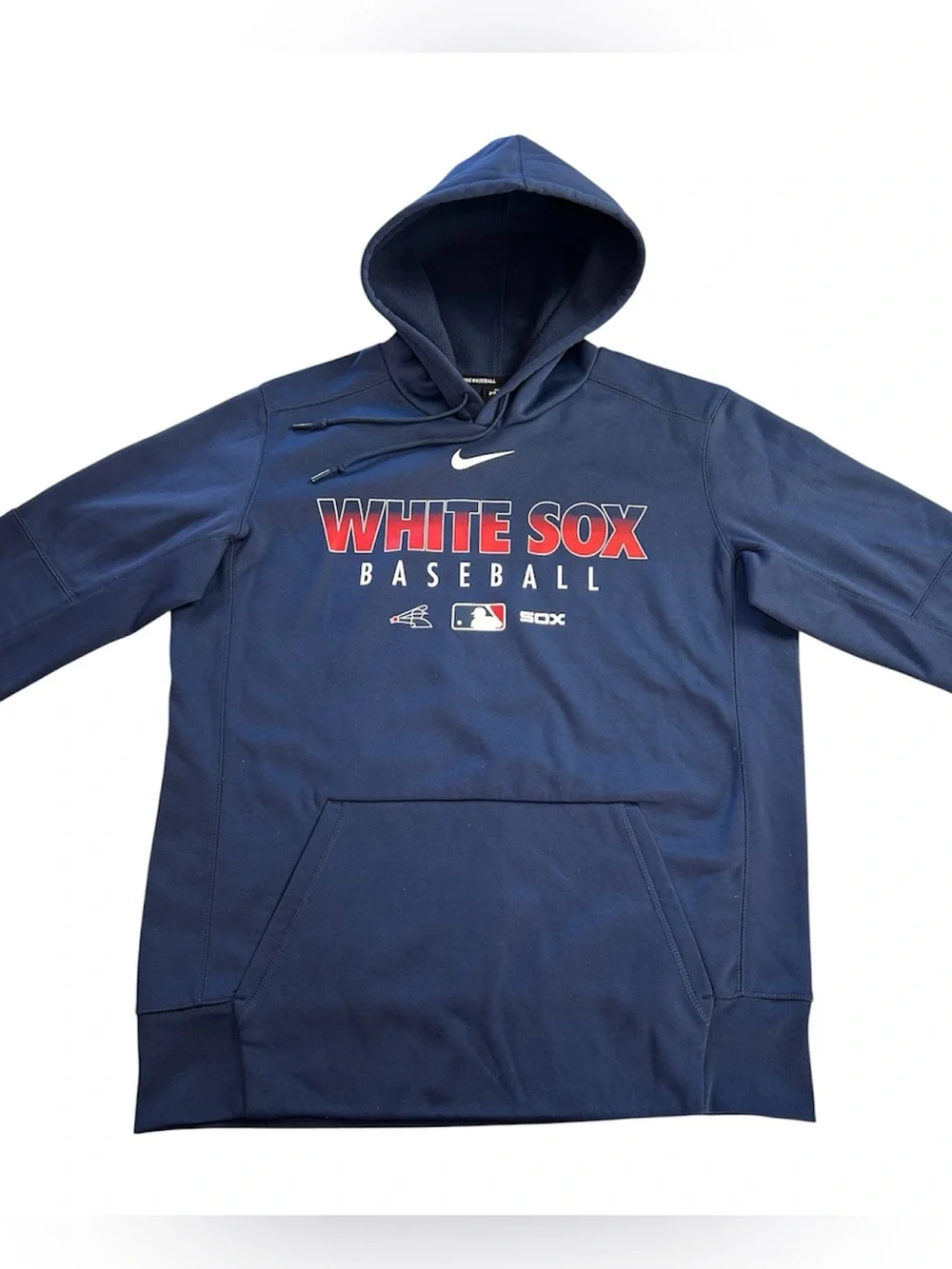 Nike Chicago White Sox Cooperstown Collection Therma-FIT Hoodie Men’s L Blue MLB